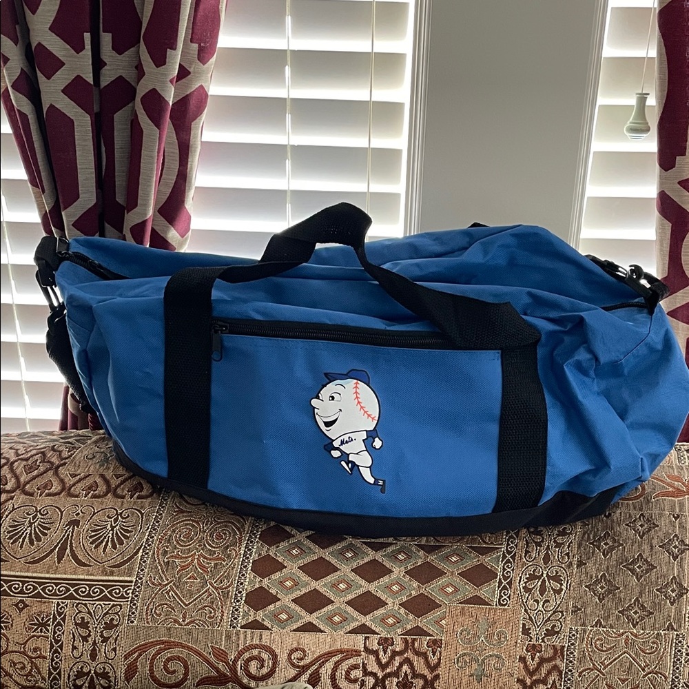 Mets Blue Sports Duffel Bag